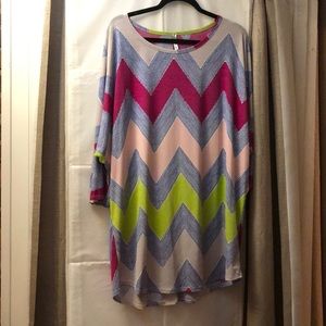Plus size Chevron Tunic